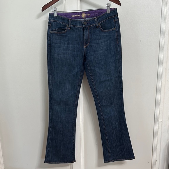 Rich & Skinny Blue Flare Wide Leg Denim - Picture 1 of 4